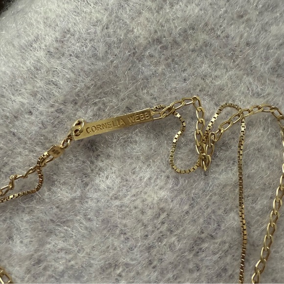 CORNELIA WEBB 24-karat gold-plated quartz necklace - Picture 5 of 9